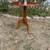 Vintage cherry round pedestal side table 1 thumbnail