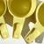 Vintage Tupperware Measuring Cups Set of 6 Harvest Gold  76 Series 7 thumbnail