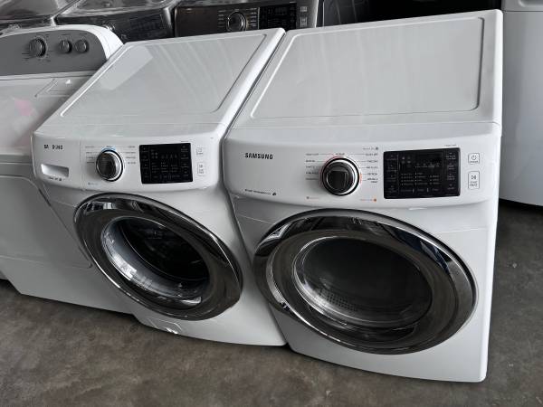 Great front load Samsung washer and dryer electric high efficiency 1