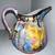 Vintage Hand Painted Porcelain Chinosiore Pitcher 5” 8 thumbnail