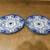 TWO English Staffordshire Flow Blue China CONWAY Plates New Wharf Pott 2 thumbnail