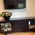 Modern Espresso Media Credenza – 3 Drawers, 2 Glass Doors-LEEB 1 thumbnail