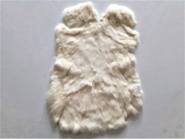 "Unprocessed" Rabbit Pelt Hide Natural Leather 1