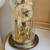 Vintage Gold Toned Haller Anniversary Dome Clock With Roman Numerals. 1 thumbnail