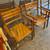 Set of four mid century modern wooden folding conductor arm chairs 3 thumbnail