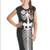 NEW GIRLS BLACK & WHITE MERMAID SKELETON COSTUME DRESS ONE SIZE FITS M 2 thumbnail