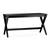 2 available - Crate & Barrel Spotlight Ebony X-Leg Solid Wood Desk 9 thumbnail