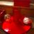 Vintage Glass Globe, Wood and Leather Box ,Tray & More - Red Color 3 thumbnail