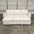 New White Leather Sofa Bed Sectional / Couch with Chaise (Can Deliver) 2 thumbnail