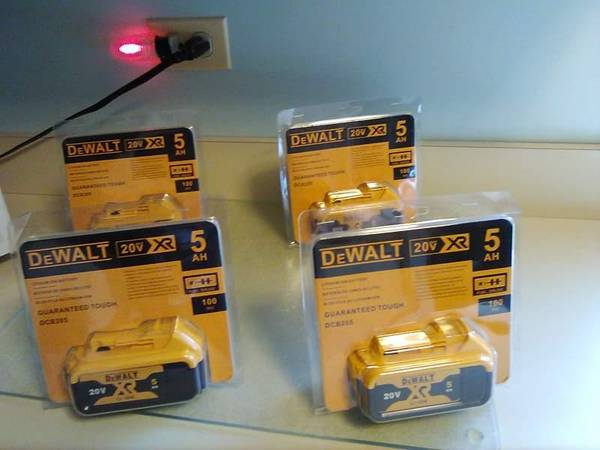 DEWALT 20 volt BATTERYS 5.0 am. $50 ea. 1