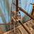 Vintage Flying Cloud Clipper Ship  6' long 4 1/2' tall, case & table 14 thumbnail