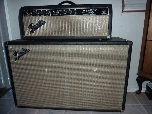 1965 Fender Bassman Amp Head & Speaker Cabinet 1