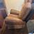 Cow Hide / Embossed Leather Suede Large Recliner Chair Swivel Gliding 21 thumbnail