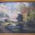 ANTIQUE LANDSCAPE OIL PAINTING HUDSON RIVER SCHOOL UNSIGNED FRAMED 2 thumbnail