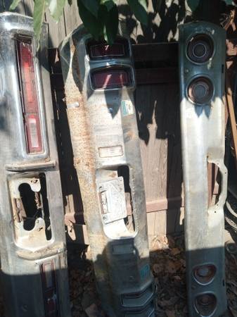 1970 Oldsmobile Cutlass Rear Bumper With Brackets And Lights 1