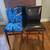 Faux Brown Leather Folding Chairs 2 thumbnail