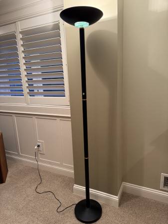 Mic-century modern torchiere lamp 1