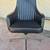 Real Vintage 1972 Black Naugahyde Barrel Swivel Office Chair 1 thumbnail