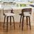 NEW-(Set of 2) 26" PU Leather Swivel Upholstered Counter Ht. Barstools 1 thumbnail