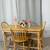 Solid Wood Dining Table With 4 Spindle Back Chairs 3 thumbnail