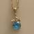 14K Blue Topaz Necklace 18" 1 thumbnail