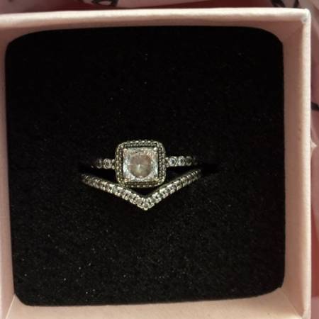 Size 4.5/48- Pandora Engagement/⁶ Promise Ring Set 1