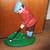 Solid Heavy Cast Iron Vintage Golfer Hand-Painted Door Stop/Book End 1 thumbnail