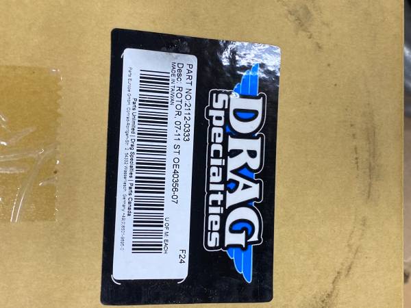 New drag specialties rotor part# 2112-0333 1