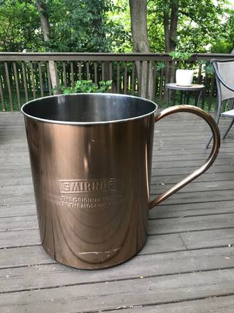 Smirnoff Moscow Mule Taza de Cobre Copa 2.5 Ft Decoración para Bar Tienda - $47063471150094465121