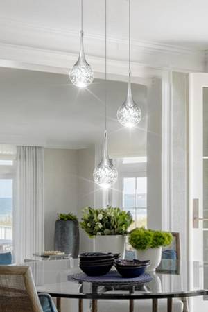 Arañuela de techo de cristal de 3 luces - $85 (Nixa)62971057560067122