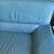 Vintage Aqua Blue Leather Sofa 3 thumbnail