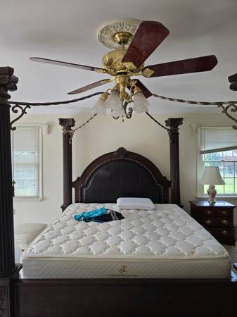 King Size Bed with Posts-REDUCED 1