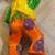3 Folk Art COLORFUL Paper Mache Circus Clown 10 thumbnail