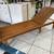 Outdoor Wooden Chaise Lounge，Teak Finish. 5 thumbnail