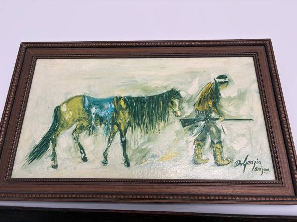 Ettore Ted DeGrazia Lost Apache 20.5" x 12.5" Framed Print 1