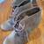 Womens 12 Arizona Lawrence Truffles taupe wedge heel anklet boots bran 13 thumbnail