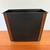Mid Century Trash Can /Bin Plastic Black w/Wood Grain Look 2 thumbnail