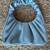 Gabbi Ruched Hobo Handbag - light blue 2 thumbnail