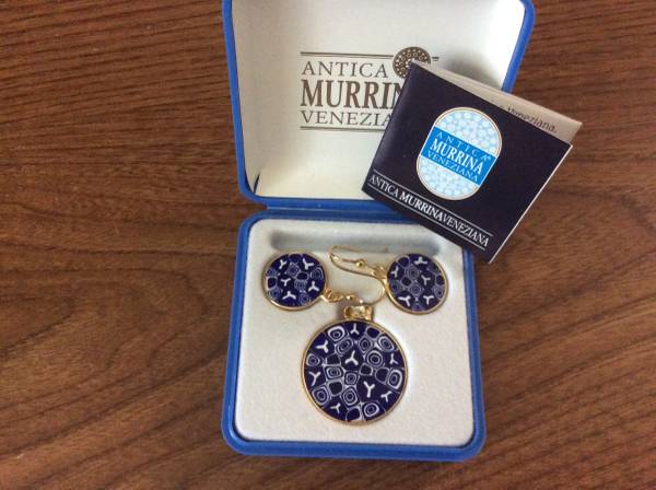 Murrina “Set -earrings and pendant 1