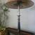 Neoclassical Candlestick Lamp with Faux Burlwood Shade 5 thumbnail