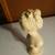 vintage Alexander Backer chalkware bust of a young girl with a bow in her hair. 2 thumbnail