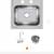 Stainless steel commercial single sink 1 thumbnail