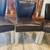 4, Leather Accent Dining Chairs, Brown. $90 each chair 9 thumbnail