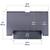 WorkFit-TL, Standing Desk Workstation (black with grey surface) 5 thumbnail