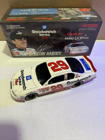 Kevin Harvick #29 GM Goodwrench Make A Wish 2001 1/24 BWC Diecast 1