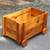Vintage 1985 Handcrafted Signed & Dated Wooden Toy Box with Wheels 2 thumbnail