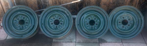 1950'S OEM GM STEELY WHEELS 15" 1