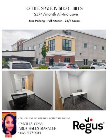 $374 / 63ft2 - 📍 Fully-Serviced Office Space – Regus Marlboro, NJ – Office #224 (Marlboro)63762913829505120