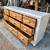 Vintage Oak Long dresser 9 drawer By Broyhill 6 thumbnail