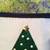 Pillow ~ Christmas Tree Design ~Handcrafted Cover Green and blue 3 thumbnail